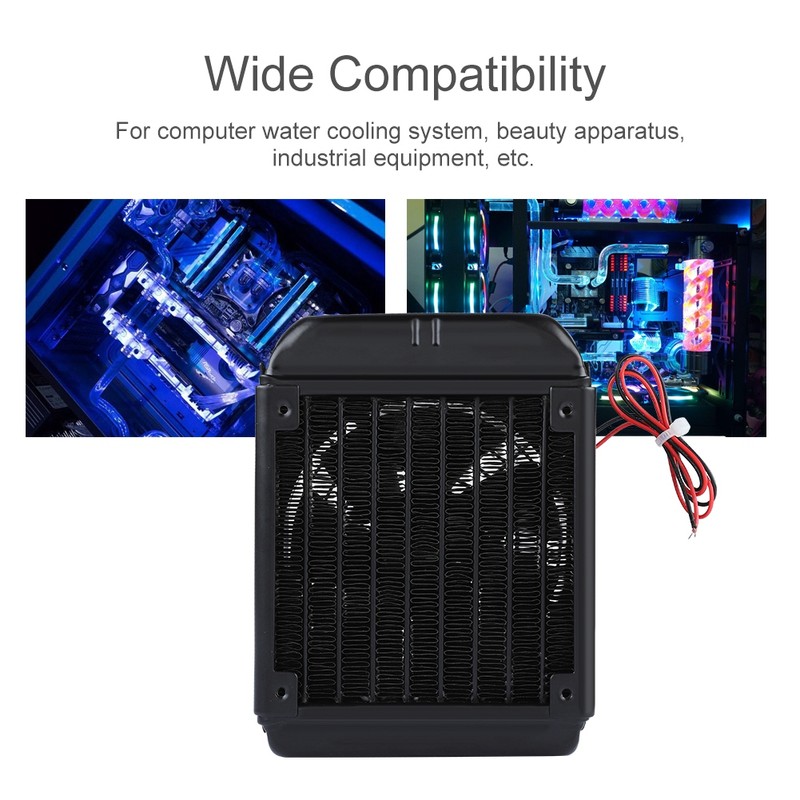 90mm 8 Tubes Heat Exchanger Fan Faster Heat Dissipation Water