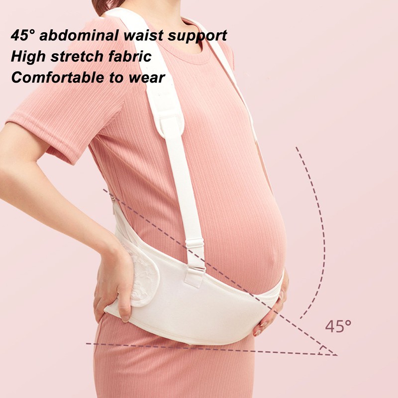 Pregnancy Support Maternity Belt Adjustable Breathable Elastic Waist Back Abdomen