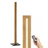 EDISHINE Natural Wood LED Corner Floor Lamp Dimmable Minimalist Standing