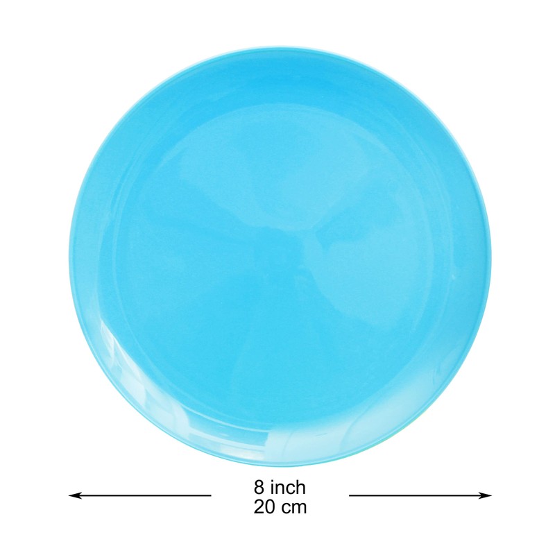 Youngever 8 Inch Plastic Plates, Small Plates, Salad Plates, Dessert