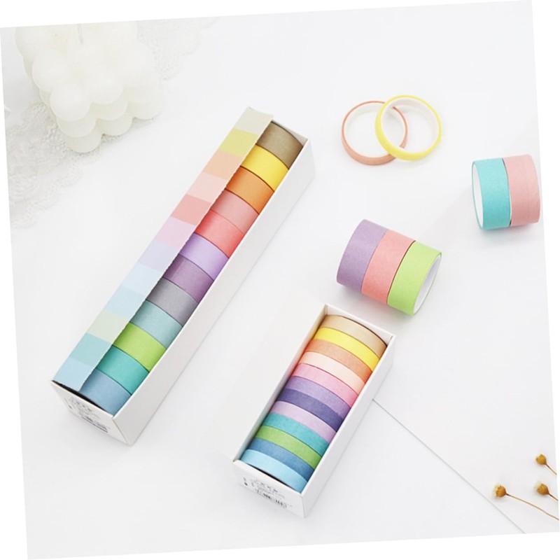 TEHAUX Set de 12 Rollos de Cinta Washi de 15