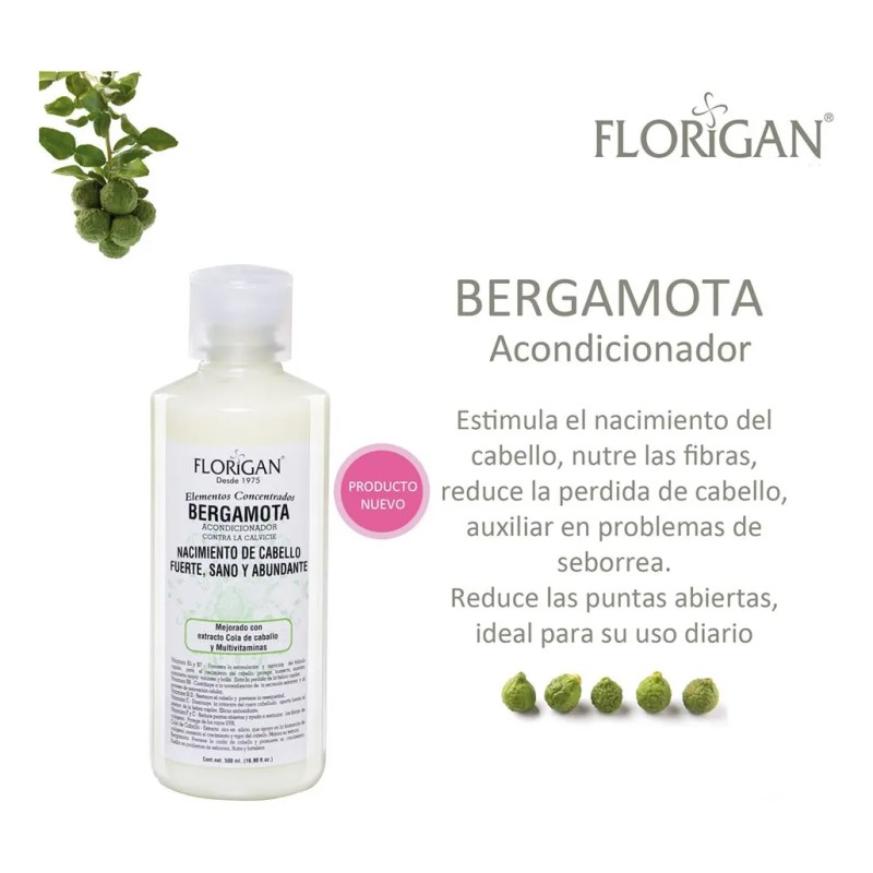 Acondicionador Bergamota 500ml. Florigan