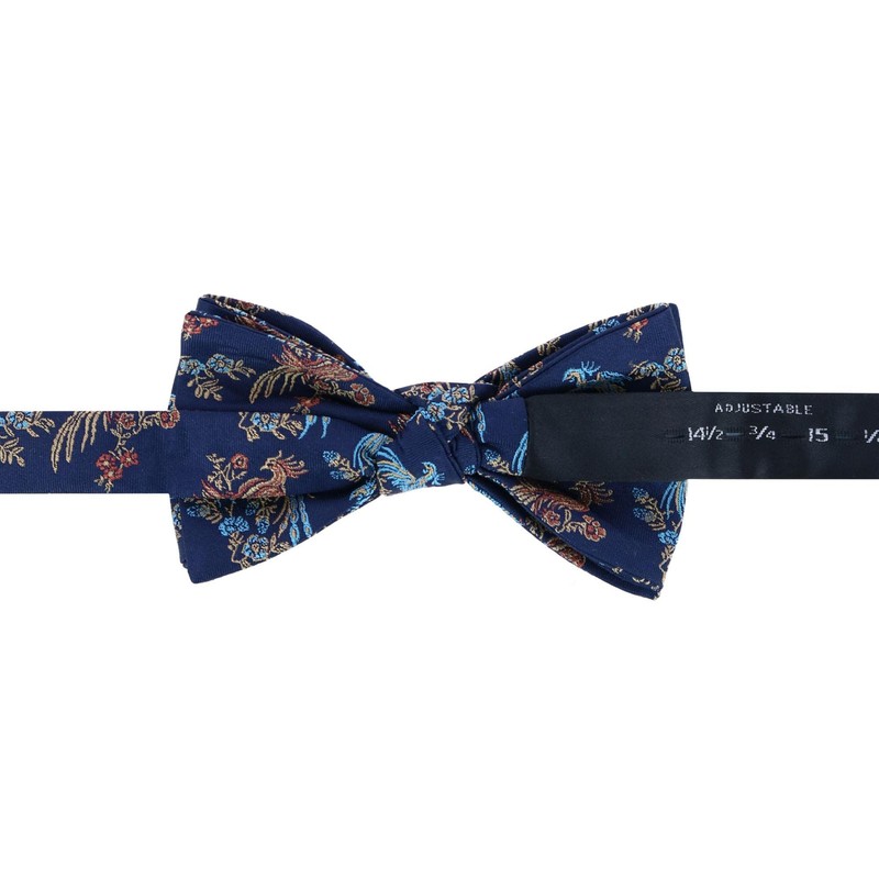 Trafalgar Pajarita de seda para hombre Birds of Prosperity, Azul
