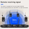 W IN-MIX UHF 4 Channel Wireless Microphone System with Cordless