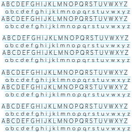 StikArt Pegatinas extraíbles – Letras del alfabeto con líneas – Tiras de computadora (paquete de 16)