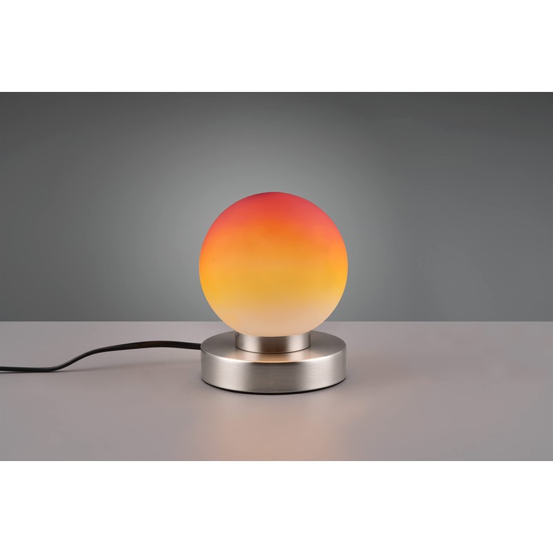 Reality Leuchten Prinz II R54011018 Table Lamp Matt Nickel Metal