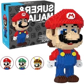 MR. GADGETS Super M Set de Bloques Armables, Mini Bloques, Rompecabezas 3D, Set de Construcción. Bloques Educativos para Niños, Personaje de Videojuegos Juguete