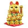 FANCYPUMPKIN 10" Lucky Cat Waving Arm Cat Asian Waving Lucky