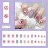 NIUANIUA Nail Tip, Short, False Nails, Cute, Round Tip, Fashion,
