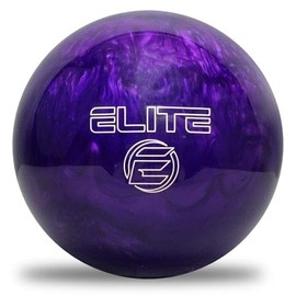 ELITE Star Polyester Bowling Ball - Customizable with Basic Drilling & Engraving Options - Great for Spare Shooting, League, Straight Bowlers - Beginner Entry Level (Purple Pearl, 6 lbs)