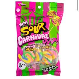 mini sour carnival pops