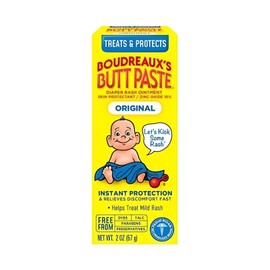 Boudreaux's Butt Paste Diaper Rash Ointment, Zinc Oxide, 2 oz