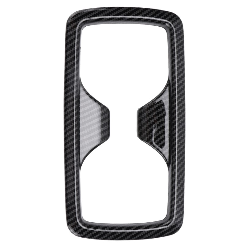 Rear Water Cup Holder Panel Frame Trim Carbon Fiber Style