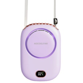 Portable Neck Fan, Mini Small Personal Handheld Fan USB Rechargeable 3 Speed for Girls Boys Woman Eyelash Travel Home Office Outdoor (purple)