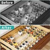 MIUKAA Acrylic Spice Drawer Organizer, 2 Tier - 4 Pack