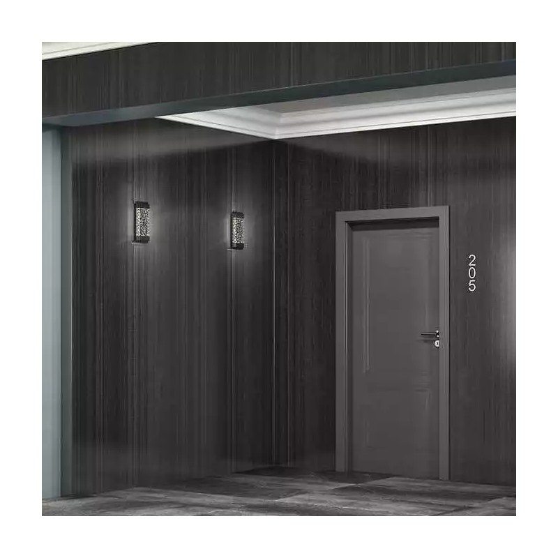 Artika, Indoor Outdoor Dimmable LED Wall Sconce Light Glass Bubbles