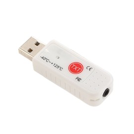 USB Computer Thermometer, Dual Temperature Sensor Logger Ambient Temperature Monitoring Data Recorder for Indoor