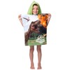 Jerry Fabrics Jurassic World Bath Poncho Hooded Bath Towel Beach