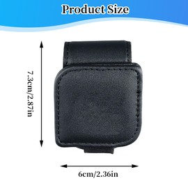 Glasses Holder for Car Sun Visor, Leather Sunglasses Holder for Car Visor Accessories, Glasses Hanger Clip Ticket Card Clip for Car Inner Visor and Glasses of Different Sizes (Black)