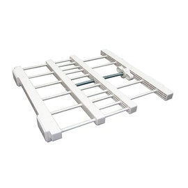 HEIAN SHINDO SMR-23 Tension Shelf, Gap Storage, Wide, White, Mounting Width 7.5 - 11.0 inches (19 - 28 cm), Load Capacity 4.4 lbs (2 kg)
