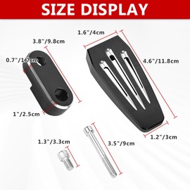 BAKAFOH Adjustable 3rd Pegs The Missing "Centre Peg" For Can Am Spyder F3 F3-L F3-S F3-T All Year Models Aluminum Footpegs Accessories