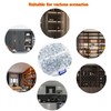 100 Pieces Clear Shelf Support Pegs, 5 mm Plastic Cabinet