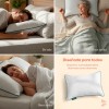 Almohadas Memory Foam King Size Dreamlab Cloud Ajustable Funda Bambú