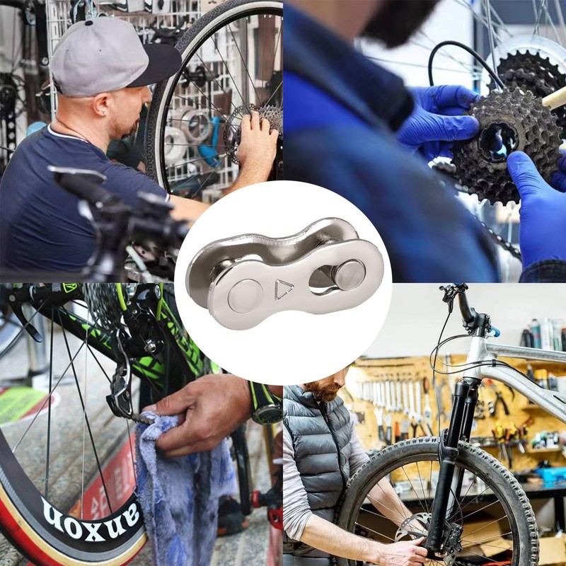 WUDQIJI Bicycle Missing Link Bicycle Chain Link 8 Pairs Chain