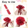 MECCANIXITY 5Pcs Paper Pom Poms, 6 Inch Paper Flowers Tissue