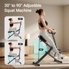 UMAY Squat Machine for Home, Foldable Exercise Equipment, Squat Rowing