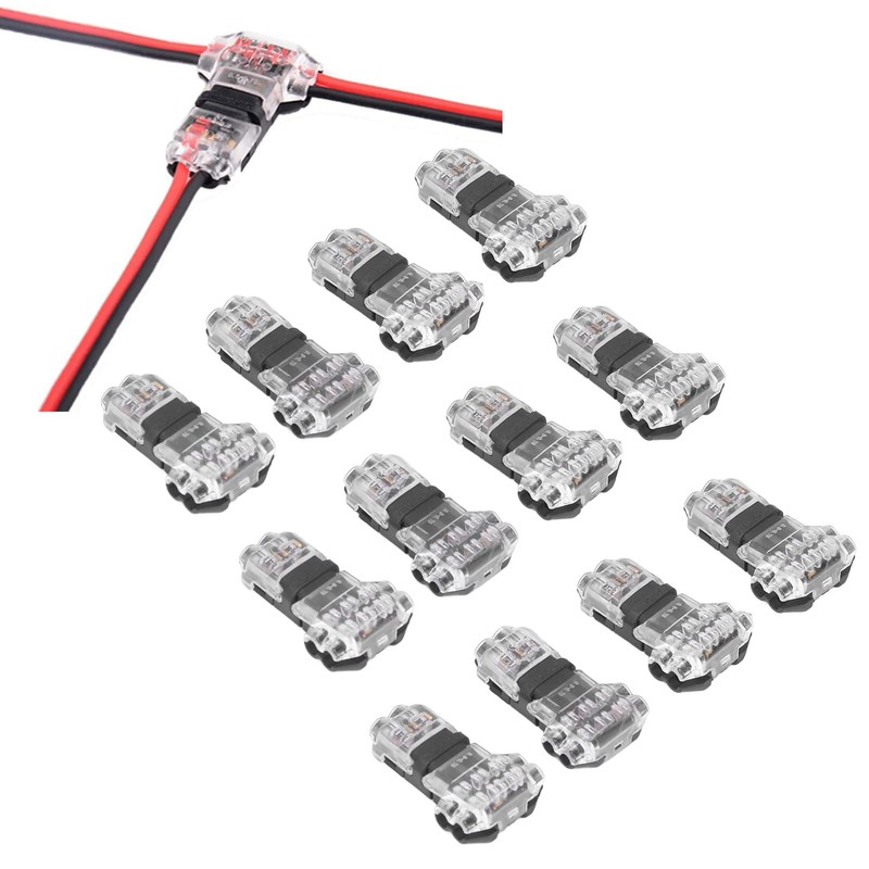 Conector de Cable T Tap, 12 Piezas, Conectores T Tap