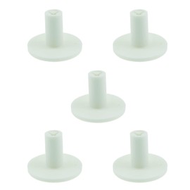 E-outstanding 5pcs Rubber Golf Tee Set 38mm Rubber Golf Tee Holder White 38mm for Practice Driving Range Mats