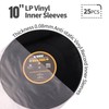 LP Vinyl Inner Sleeves Transparent Anti Static Plastic Round Bottom