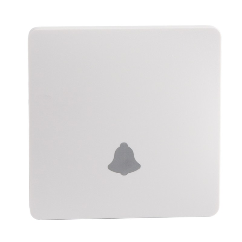 Wireless Doorbell Battery Free 86 Switch Plate 433MHz IP68 Waterproof
