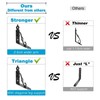 Ouvin Decorative Wall Brackets 4 Pack Retro Black White Heavy