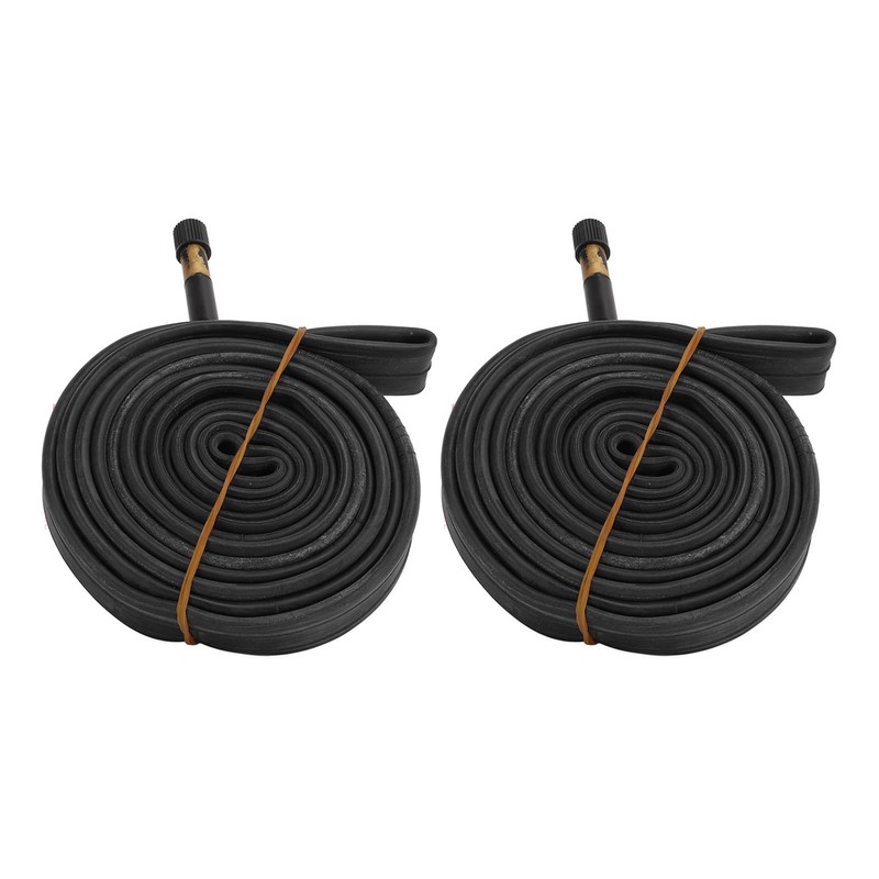 2 Pack 700x23C Bike Inner Tube 48mm Schrader Valve Butyl