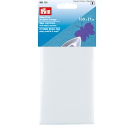 Prym 100 x 17 cm Deco Interfacing Includes Motif Patterns, White, Iron, 10 mm