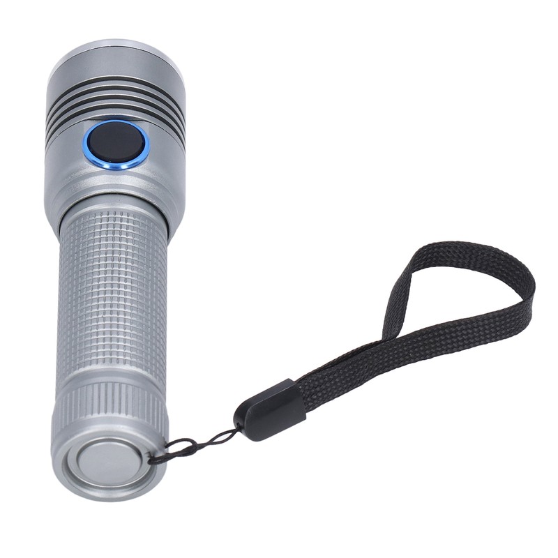LED Flashlight Telescopic Zoom Protective Function Aluminum Alloy Barrel 2000LM