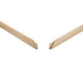 Creative Mark Pro-Bar Heavy Duty 50" Wood Stretcher Bars - 6 Pack 1.5" Deep Extra Heavy White Pine Wood Stretcher Bars for Canvas, Artists, Framing