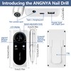 ANGNYA Nail Drill Electric File Machine Set for Gel &