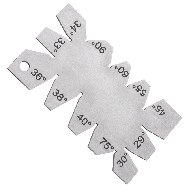 Smgda Screw Thread Gauge, Cutting Angle Gauge, 29°- 90° Multiple