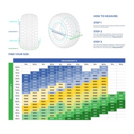 TerraGrips Tire Chains (20x9-8, 20x10-8 (Non Turf Saver/Master), 20x10x10) [ST90002]