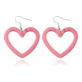 Heart Earrings for Women Valentines Earrings Valentines Day Gifts for Her Red Heart Earrings Hoop Earrings Stocking Stuffers for Women