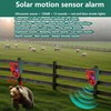Comboss Solar Outdoor Motion Sensor Alarm, 129dB Dog Barking &