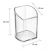 OSCO Clear Acrylic Curved Pen Pot | Pencil Holder |