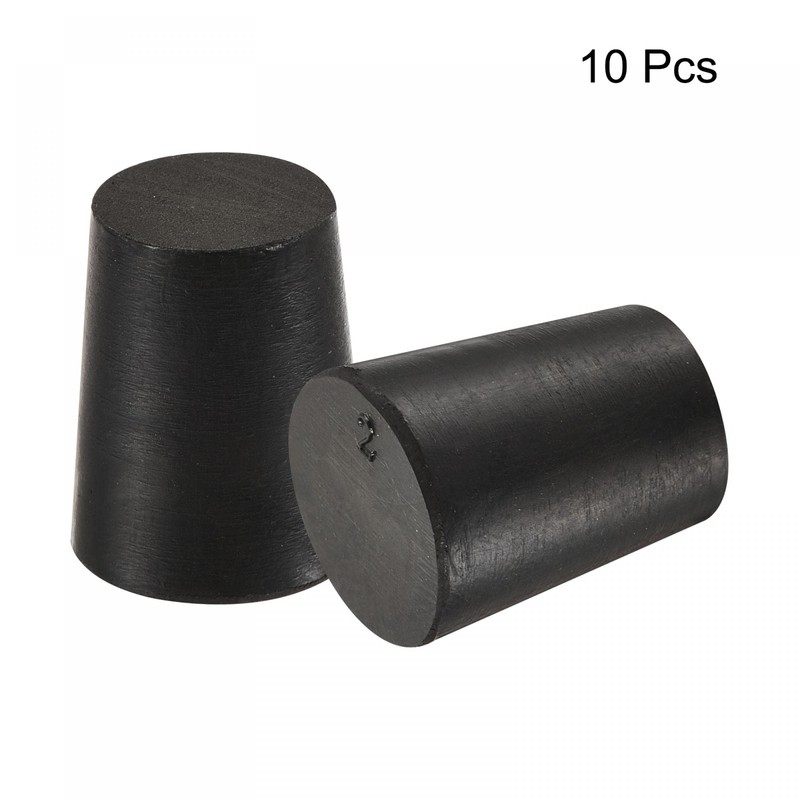 sourcing map Pack of 10 Tapered Rubber Caps 16 mm
