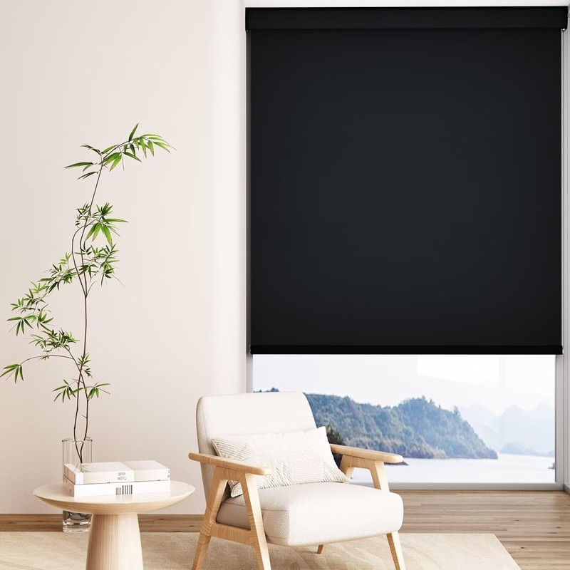 MYshade Custom Blackout Roller Shades for Indoor Windows - Cordless,