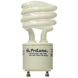 ProLume Prolumeme CFL13/41 46526 13W Spiral 4100K GU24, 1 Piece