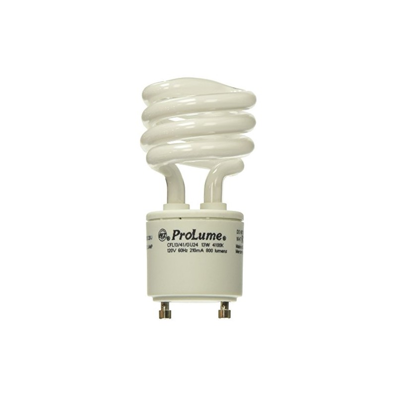 ProLume Prolumeme CFL13/41 46526 13W Spiral 4100K GU24, 1 Piece