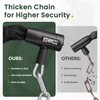 Titanker Bike Chain Lock with Key, 3.3 Feet Heavy Duty